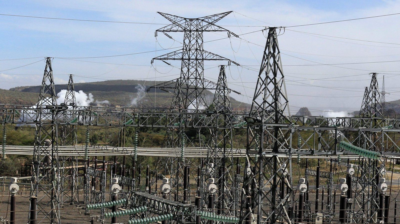 Electricity pylons and substation equipment